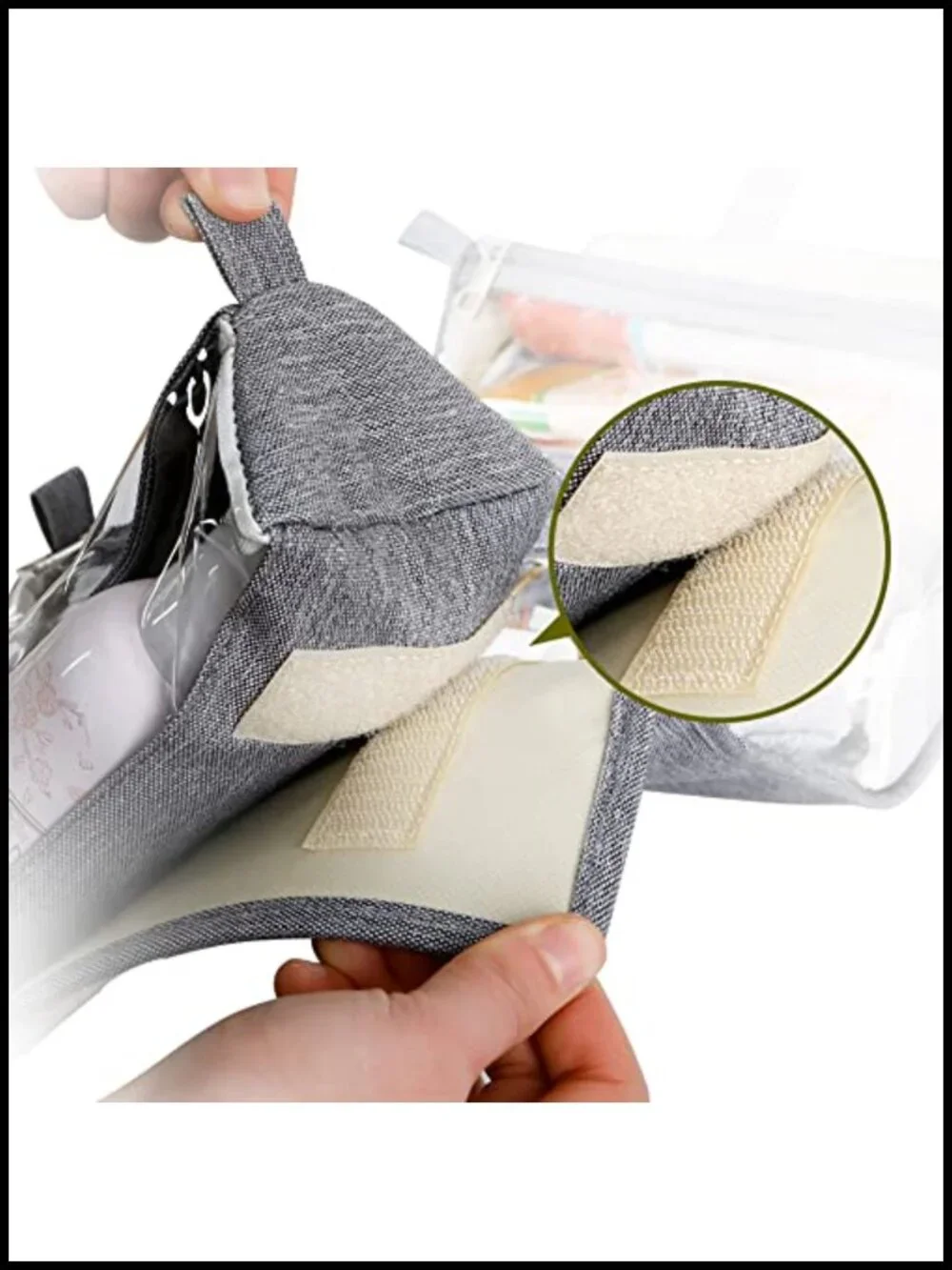 Roll-Up Travel Makeup Organizer with 4 Removable Compartments